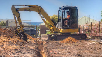excavation bicheno tasmania 
